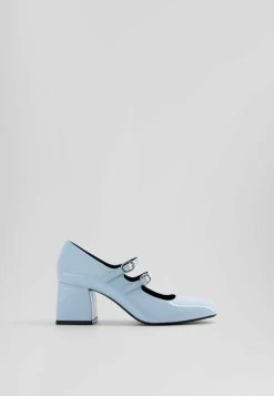 BERSHKA Mary Jane Block HeelDecolletéLight Blue Donna Scarpe Con Tacco BEJ11B02L-K11 -Birkenstock Italia 09660b3a6555469daa13bfb3ca367898