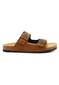 Double-Strap Sliders - Ciabattine - Brown
