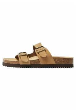 BERSHKA With Buckles 12702260 - Ciabattine - Camel