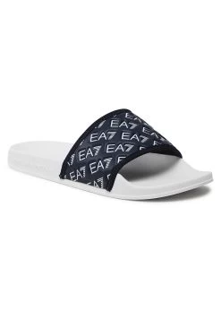 EA7 Emporio Armani Con Logo All OverCiabatte Da MareWhite Navy Uomo Scarpe Aperte EA742B059-A11 -Birkenstock Italia 6c83801b5b974adbaedd1dc6c8873e18