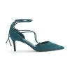 Next Forever Comfortâ® Point Toe Wrap Heels - Francesine - Teal Blue