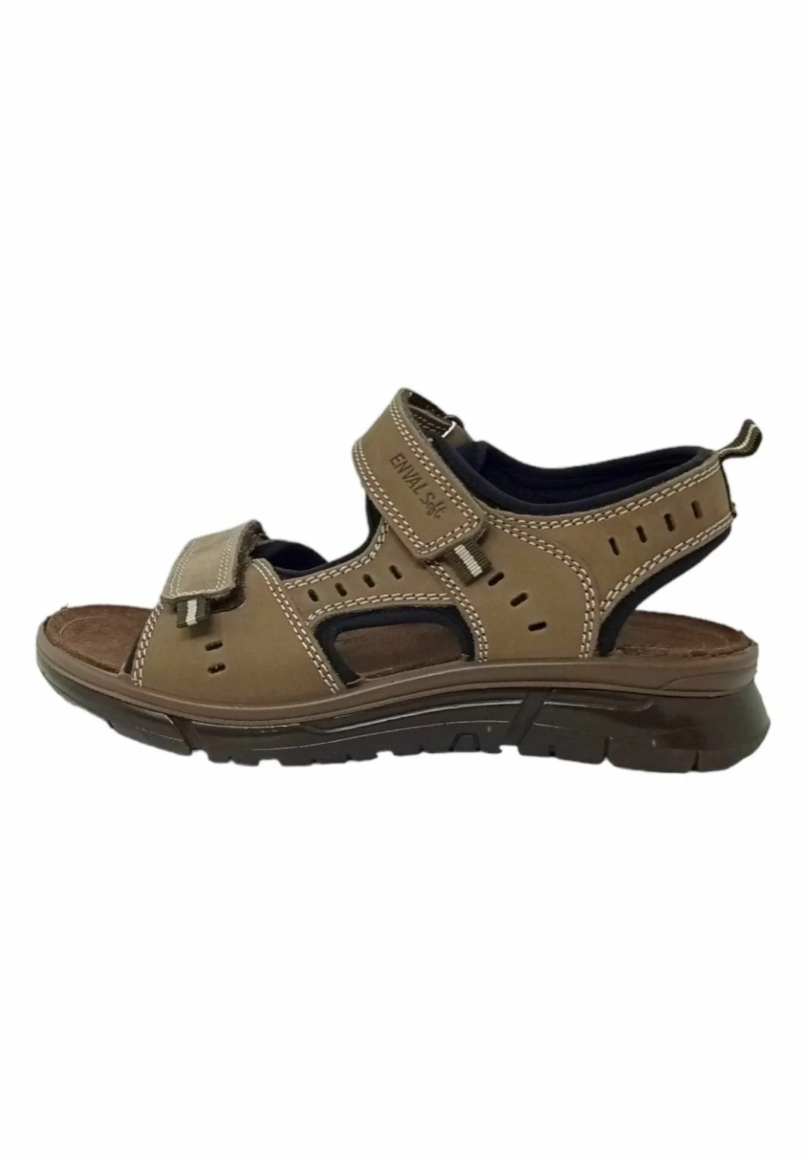 Sandali Da TrekkingBrown Uomo Scarpe Aperte ENP12G001-O11 3 Sandali Da TrekkingBrown Uomo Scarpe Aperte ENP12G001-O11