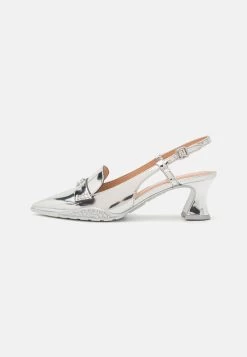 Coach Nikola Metallic Hybrid SlingbackDecolletéSilver Donna Scarpe Con Tacco COH11B00H-D11