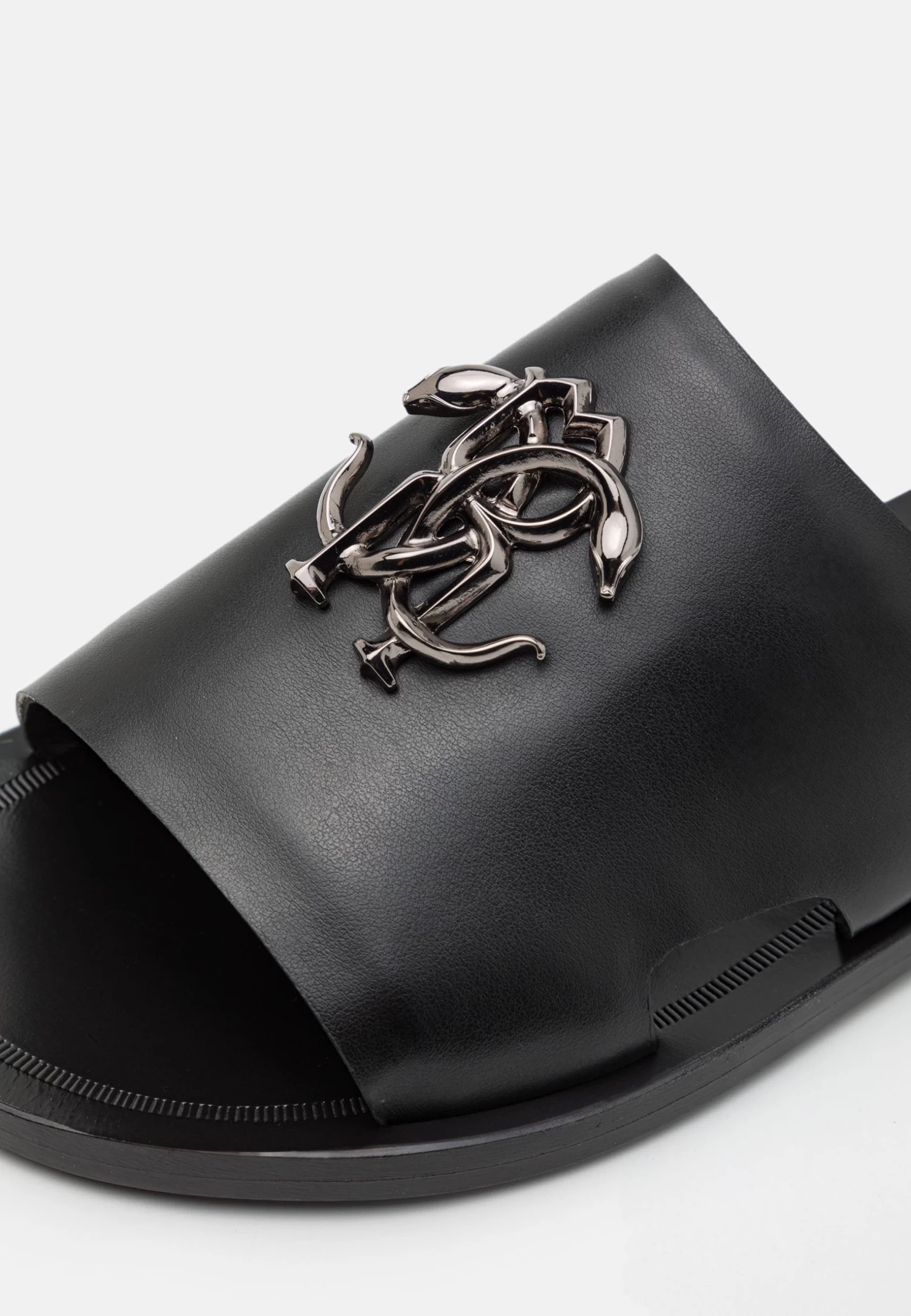 Roberto Cavalli CiabattineBlack Uomo Scarpe Aperte 1RO12G003-Q11 8 Roberto Cavalli CiabattineBlack Uomo Scarpe Aperte 1RO12G003-Q11 - immagine 6