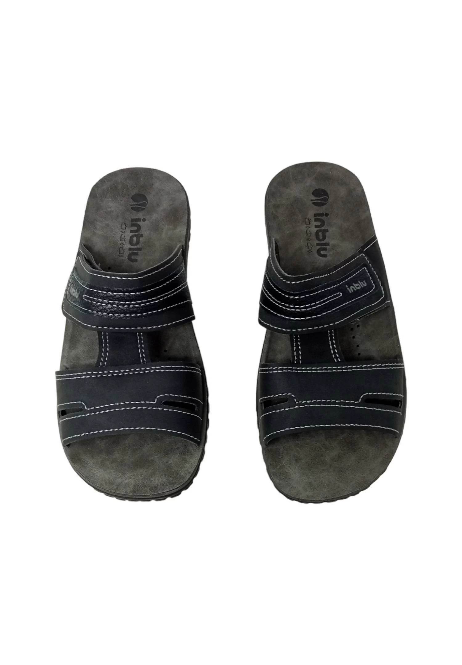 Inblu CiabattineBlack Uomo Scarpe Aperte NB112G00K-Q11 4 Inblu CiabattineBlack Uomo Scarpe Aperte NB112G00K-Q11 - immagine 2